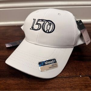 NWT The Open 150th St Andrews White Golf Baseball Cap/Hat 150 Collection NEW